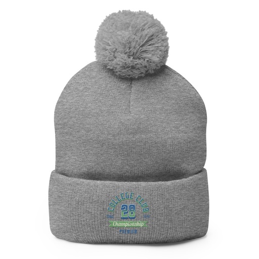 [ID: 93-G352] CC 28 Pom-Pom Knit Cap