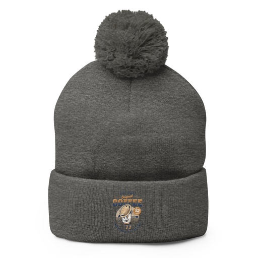 [ID: 93-G398] Coffee Cup - Comics Mascot Pom-Pom Knit Cap