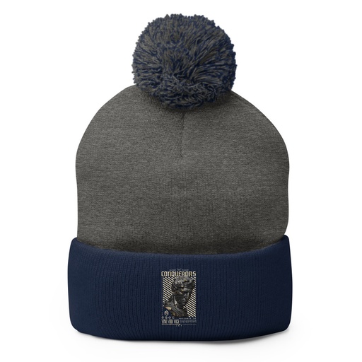 [ID: 93-G413] Conquerors Pom-Pom Knit Cap
