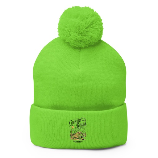 [ID: 93-G427] Country Roads - Wild West Pom-Pom Knit Cap