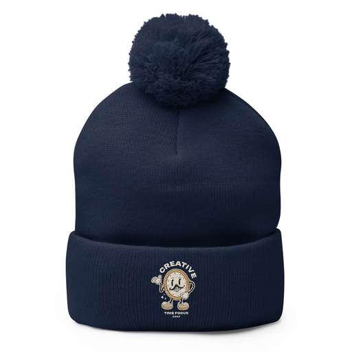 [ID: 93-G433] Creative Time Pom-Pom Knit Cap