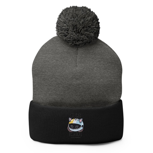 [ID: 93-G451] Cute Cat - AI Pom-Pom Knit Cap
