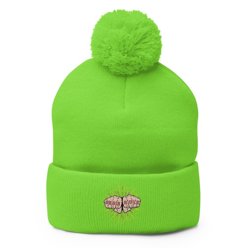 [ID: 93-G463] Dads Rule Pom-Pom Knit Cap