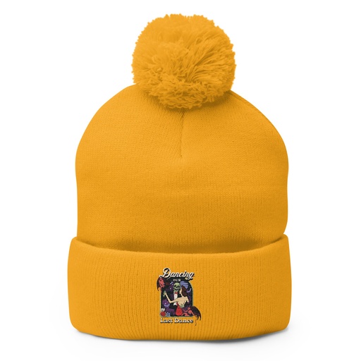 [ID: 93-G466] Dancing Our Last Dance - Halloween Pom-Pom Knit Cap