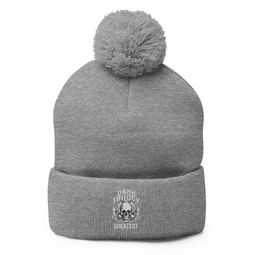[ID: 93-G467] Dark Trilogy Pom-Pom Knit Cap