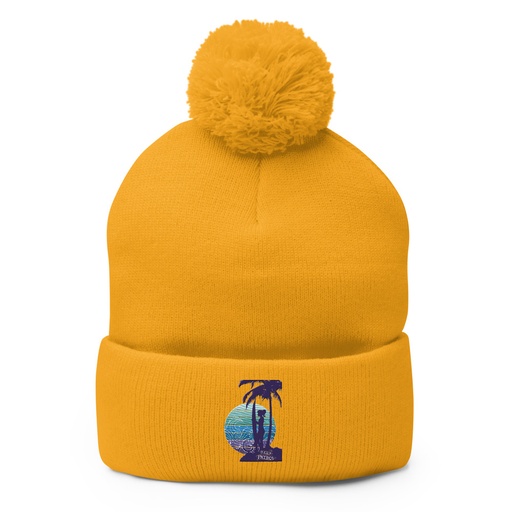 [ID: 93-G470] Dawn Patrol Pom-Pom Knit Cap