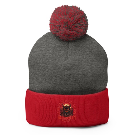 [ID: 93-G478] Death is Back Pom-Pom Knit Cap