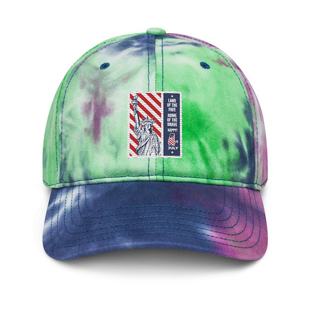 [ID: 480-G8] 4th of July Tie-Dye Hat