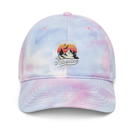 [ID: 480-G27] Adventure Await - Wilderness Camping Tie-Dye Hat
