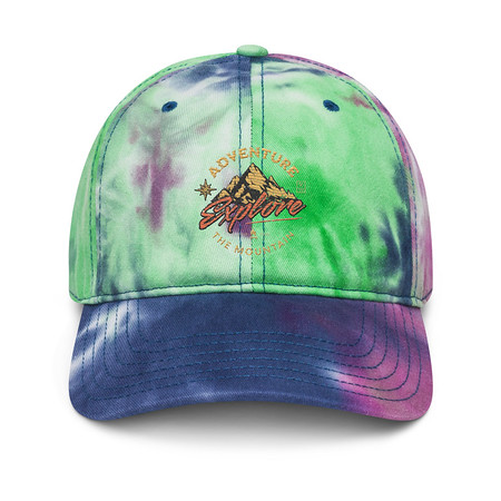 [ID: 480-G30] Adventure Explore The Mountain Tie-Dye Hat
