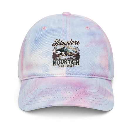 [ID: 480-G31] Adventure Mountain Wild Nature Tie-Dye Hat