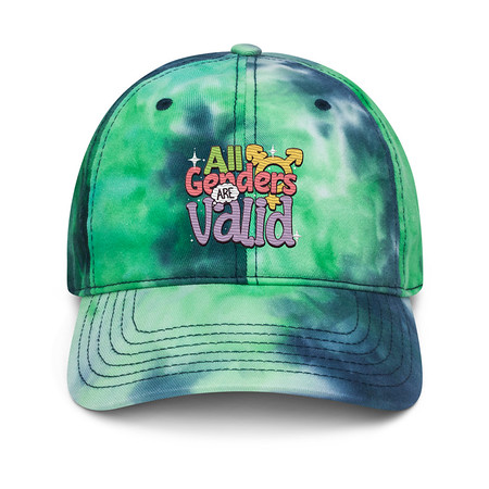 [ID: 480-G45] All Genders are Valid Tie-Dye Hat