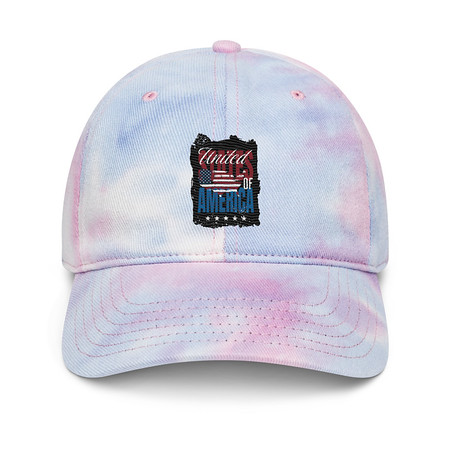[ID: 480-G59] America (3) Tie-Dye Hat