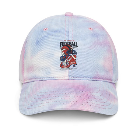 [ID: 480-G68] American Football - Athletic College League Tie-Dye Hat