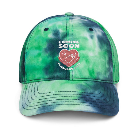 [ID: 480-G121] Baby Announcement - Feeding Bottle Tie-Dye Hat