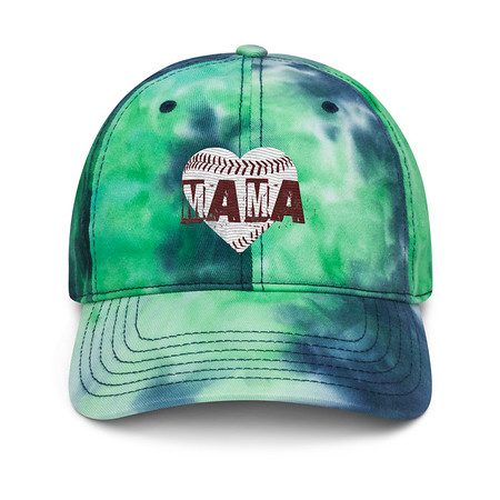 [ID: 480-G142] Baseball MAMA Tie-Dye Hat