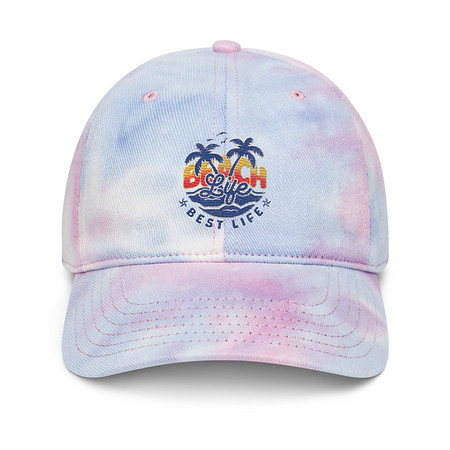 [ID: 480-G168] Beach Life Best Life Tie-Dye Hat