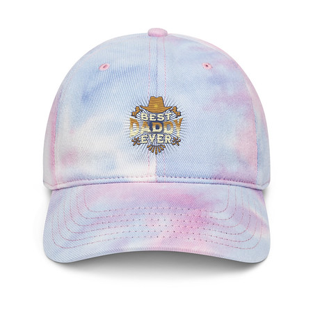 [ID: 480-G186] Best Daddy Ever - Cowboy Hat Tie-Dye Hat