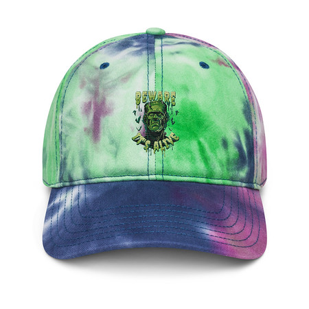 [ID: 480-G197] Beware of Frankenstein - Scary Halloween Tie-Dye Hat