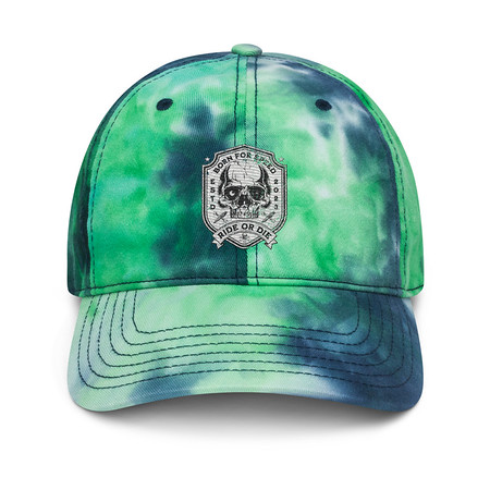 [ID: 480-G258] BORN FOR SPEED RIDE OR DIE Tie-Dye Hat