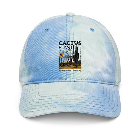 [ID: 480-G304] Cacus Plant - Desert Tie-Dye Hat