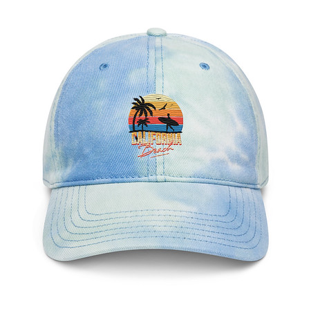 [ID: 480-G312] California Beach - Retro Surf Tie-Dye Hat