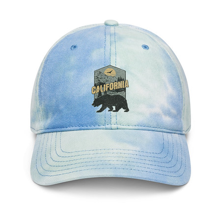 [ID: 480-G315] California Bear - Outdoors Wilderness Camping Hiking Tie-Dye Hat