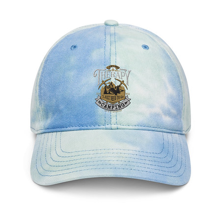 [ID: 480-G325] Camping Emblem Tie-Dye Hat