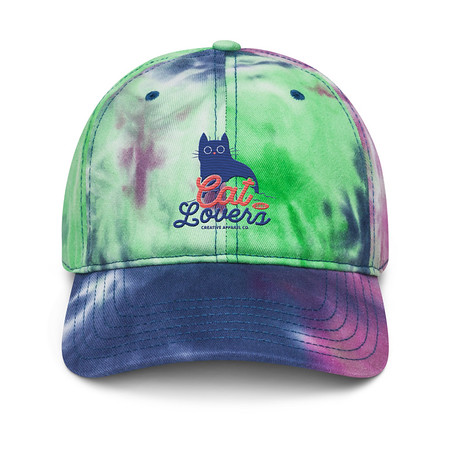 [ID: 480-G347] Cats Lovers Tie-Dye Hat