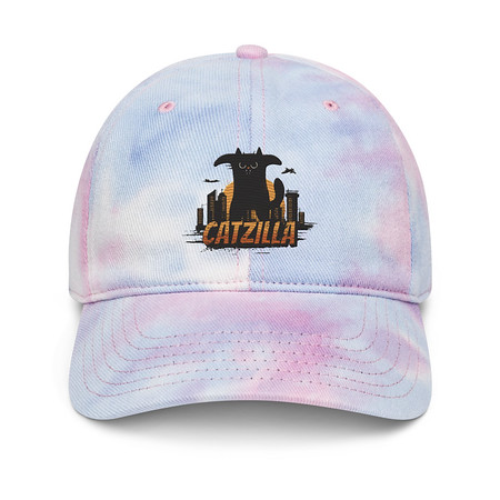 [ID: 480-G350] Catzilla - Funny Comic Animal Tie-Dye Hat
