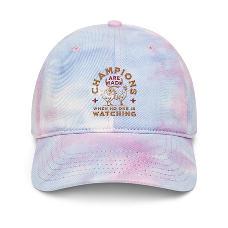 [ID: 480-G357] Champions Are Made When No One Is Watching - Sports Tie-Dye Hat