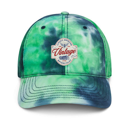 [ID: 480-G379] Classic American Motorcyles - Vintage Tie-Dye Hat
