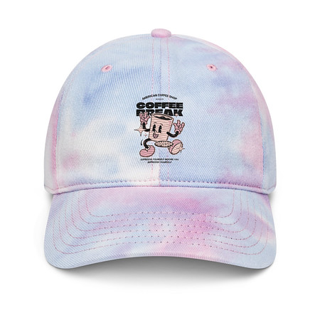 [ID: 480-G395] Coffee Break Mascot Tie-Dye Hat
