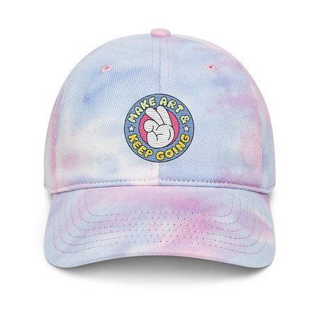 [ID: 480-G408] Colorful Fun Retro Style Badge Tie-Dye Hat