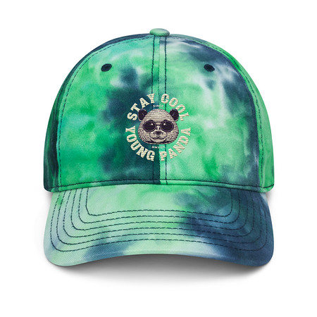 [ID: 480-G416] Cool Panda with Sunglasses -  Tie-Dye Hat