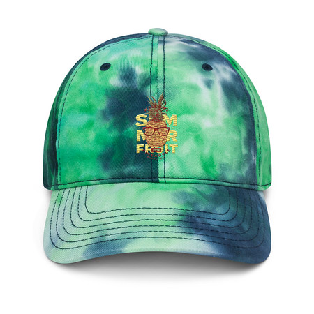 [ID: 480-G417] Cool Pineapple - Tropical Fruit Tie-Dye Hat