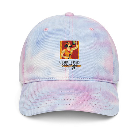 [ID: 480-G434] Creativity Takes Courage Tie-Dye Hat