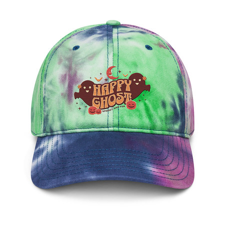[ID: 480-G452] Cute Happy Ghost Tie-Dye Hat