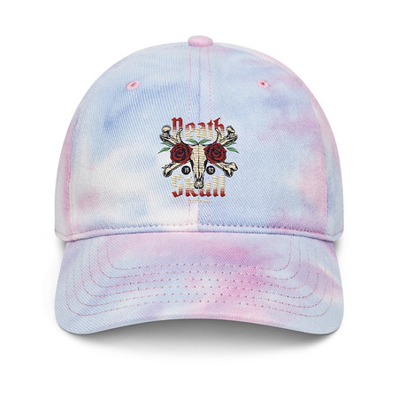 [ID: 480-G482] Death Skull - Flower Tie-Dye Hat