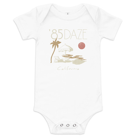 [ID: 308-G1] '85 Daze California Baby Short Sleeve One Piece