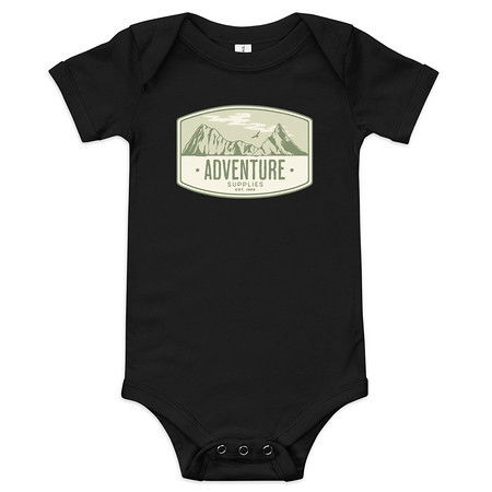 [ID: 308-G32] Adventure Supplies - Mountain Baby Short Sleeve One Piece