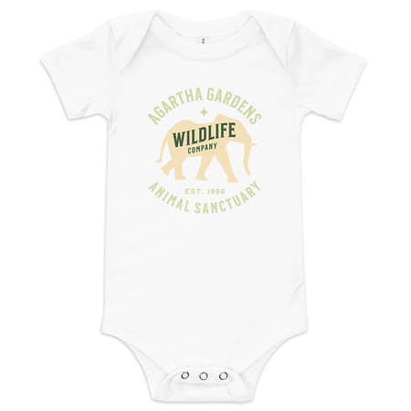[ID: 308-G33] Agartha Gardens Wildlife - Animal Sanctuary Baby Short Sleeve One Piece