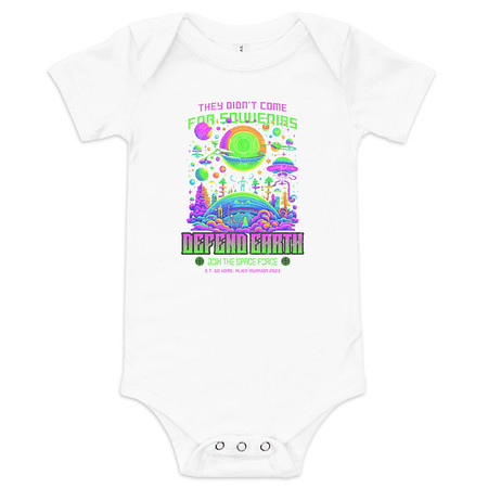 [ID: 308-G38] Alien Invasion Baby Short Sleeve One Piece