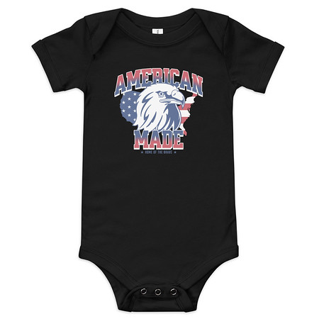 [ID: 308-G76] American Made Baby Short Sleeve One Piece