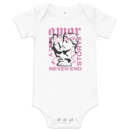 [ID: 308-G77] Amor Baby Short Sleeve One Piece