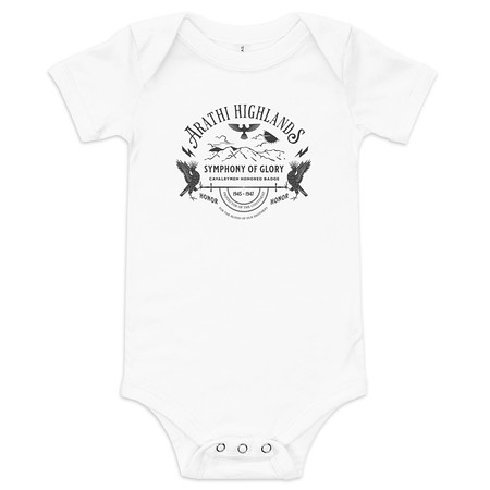 [ID: 308-G98] Arathi Honor Badge - Veteran Baby Short Sleeve One Piece