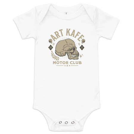 [ID: 308-G103] Art Kafe Motor Club Baby Short Sleeve One Piece