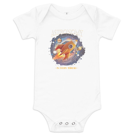 [ID: 308-G111] Astronomy in Every Thread Baby Short Sleeve One Piece