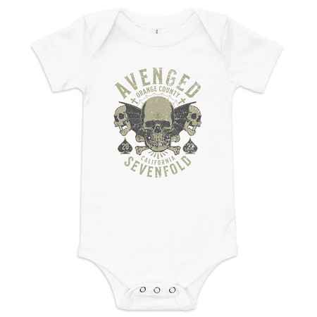 [ID: 308-G117] AVENGED SEVENFOLD Baby Short Sleeve One Piece