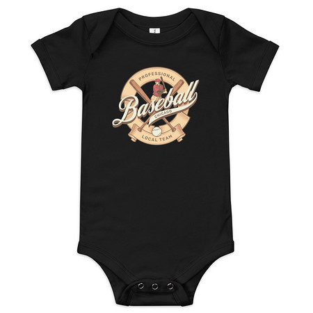 [ID: 308-G145] Baseball Team - College Sports Baby Short Sleeve One Piece